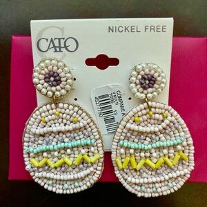 Cato Beaded Easter Egg Earrings - Multicolor